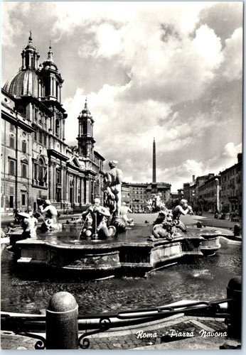 Cartolina piazza navona - -,