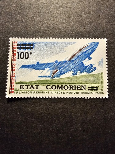 Timbro comore aereo - comore, linea