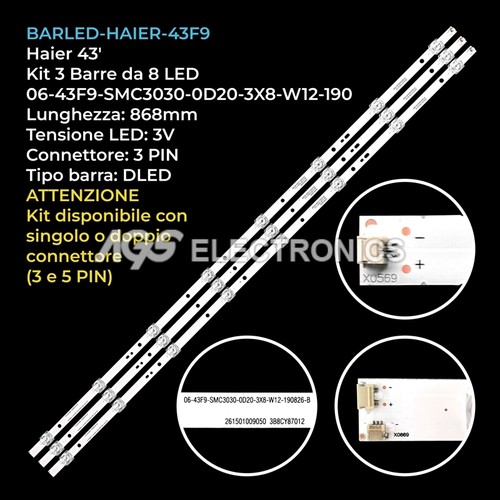 Kit barre strip led tv - kit,