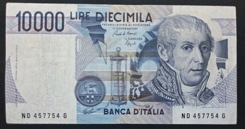 10000 lire alessandro - lire, volta