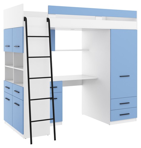 Letto soppalco a - a,