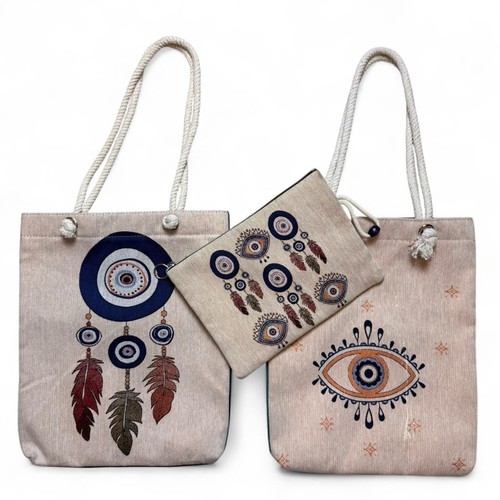 Boho evil eye dream catcher - boho,