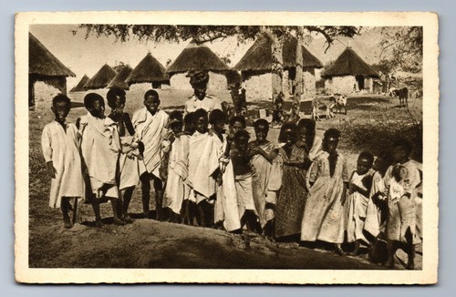 1940 bambini abissini mucche - abissini,
