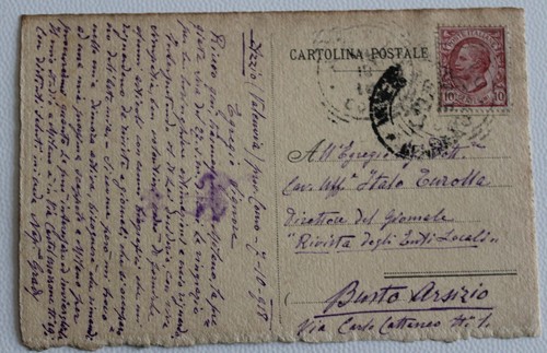 1918 cartolina autografa - 1918,