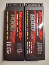 2 x LI-PO battery RoaringTop 2s 8000 mAh 100C