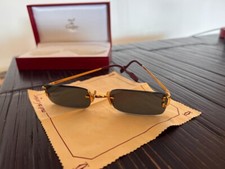 Occhiali Cartier C Decor Classic Gold Planted 24K, taglia L, lente 56mm, L 135mm