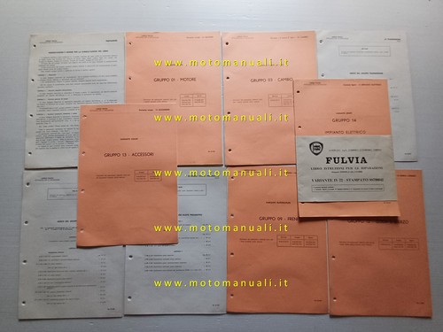 Lancia fulvia manuale officina - fulvia,