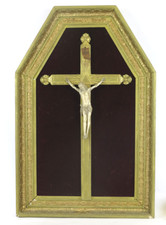 CROCIFISSO ANTICO IN TECA