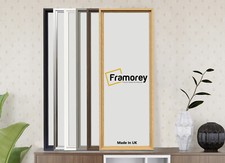 Cornice portafoto dimensioni panoramiche gamma Oslo con o senza attacco bianco