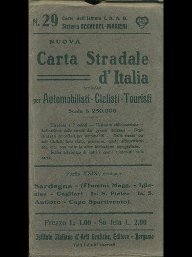 Nuova carta stradale - carta, d'italia