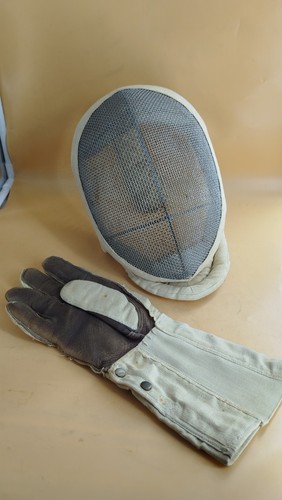 Maschera guantone scherma - maschera, e