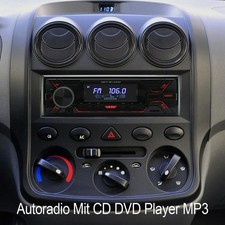 Autoradio Con Lettore CD DVD MP3 USB AM AUX Ingresso Radio Singolo 1 DIN Bluetooth
