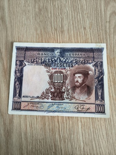 Billet espagne 1000 pesetas - billet,