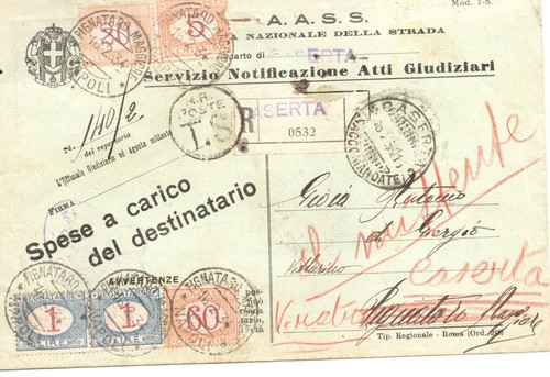 Atti giudiziari 60c 1lira - giudiziari, +2x