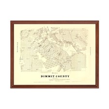 Vecchia mappa della - contea, di