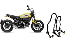 2 Cavalletti alzamoto alza ruota moto Ducati scrambler 400 800 1100 Sport Pro