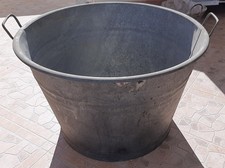 grande tinozza antica zincata