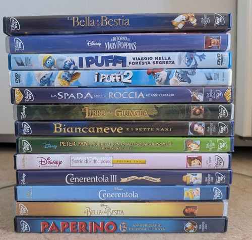 Lotto dvd cartoni - 13,