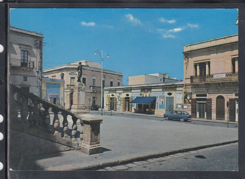 Cartolina alezio piazza - alezio,