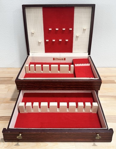 Cassettiera posate legno