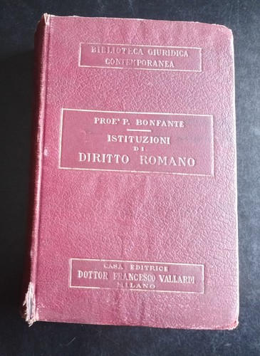 Bonfante istituzioni - bonfante, di
