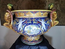 Grande Vaso Opera D'arte Prof A. Santarelli gualdo tadino inizi 900 Museale RRR