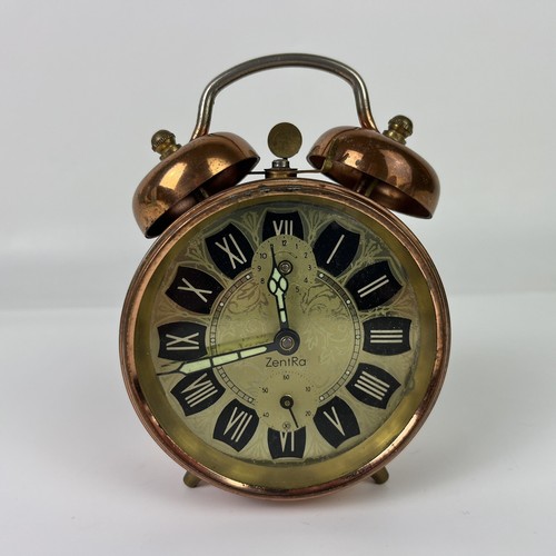 Vintage copper alarm table - copper,