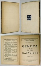 Brunetti GENOVA ARTE SUOI CAVALIERI Secolo XIII 1929 Cultura Cavalleresca