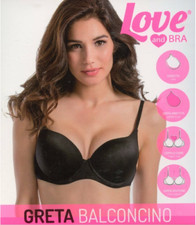 Reggiseno Balconcino Intimo Donna Love And Bra "Greta" Coppa B Con Ferretto