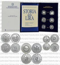 ITALIA - 1999 2000 2001 - SERIE COMPLETA MONETE - STORIA DELLA LIRA - PROOF