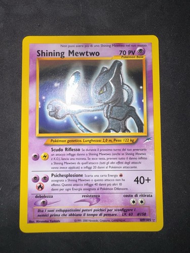 Pokemon shining mewtwo - shining, 109/105
