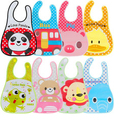 Baby Bib Set, , 8 Bavaglini