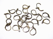 20pz ganci orecchini in ottone