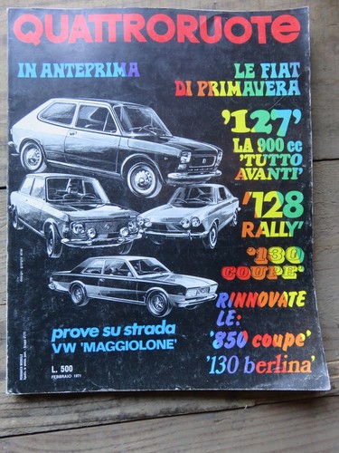 Quattroruote 182 fevrier 1971 - quattroruote,