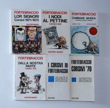 Fortebraccio. Lotto 6 libri. Editori Riuniti 1970 1976