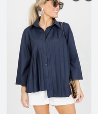 Zara camicia donna plissettata