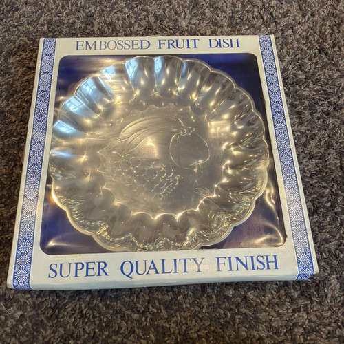 514 embossed fruit dish - 514,