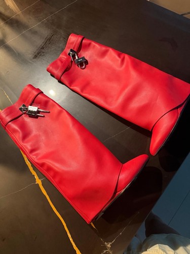 Stivali con tacco - alto, rosso