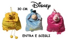 DISNEY WINNIE THE POOH ZAINETTO PELUCHE TESTA 3D POOH PIGLET EEYORE PIMPI HI HO