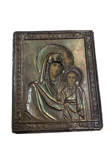 Antica icona russa - russa, madonna