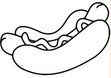 Adesivo hot dog sticker auto