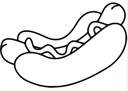 Adesivo hot dog - sticker, auto