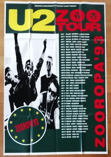 Zooropa affiche concert - u2,