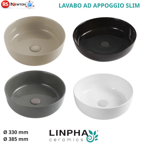 Lavabo appoggio slim bagno - lavabo,