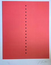 Lucio Fontana Litografia 1978 [COA originale firmata a penna] numerata a mano
