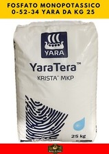 FOSFATO MONOPOTASSICO YARA  KRISTA MKP 0-52-34 CONCIME  25 kg