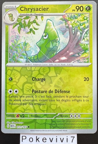 Carte pokemon chrysacier - carte,