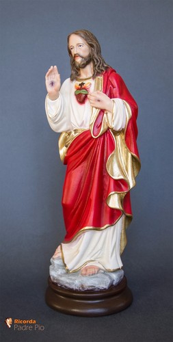 Statua sacro cuore gesù - statua,