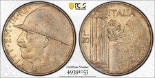 1928 italia lire argento - 20,