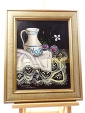 Natura morta floreale olio